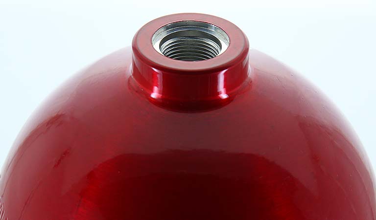 Red SCUBA cylinder