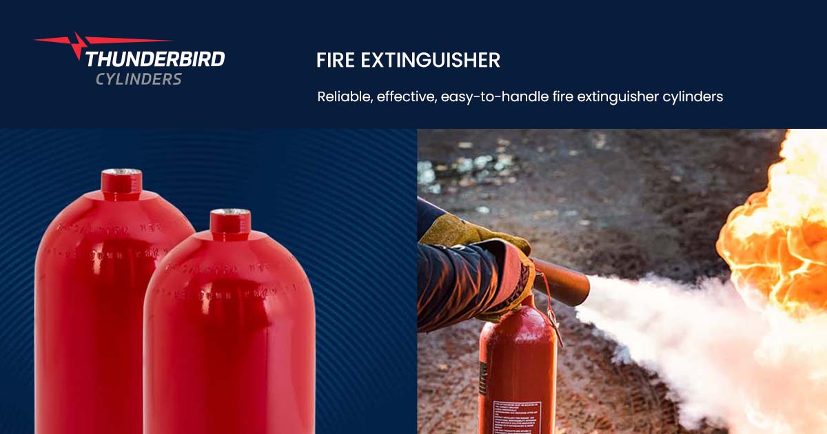 Reliable, effective, easytohandle fire extinguisher cylinders